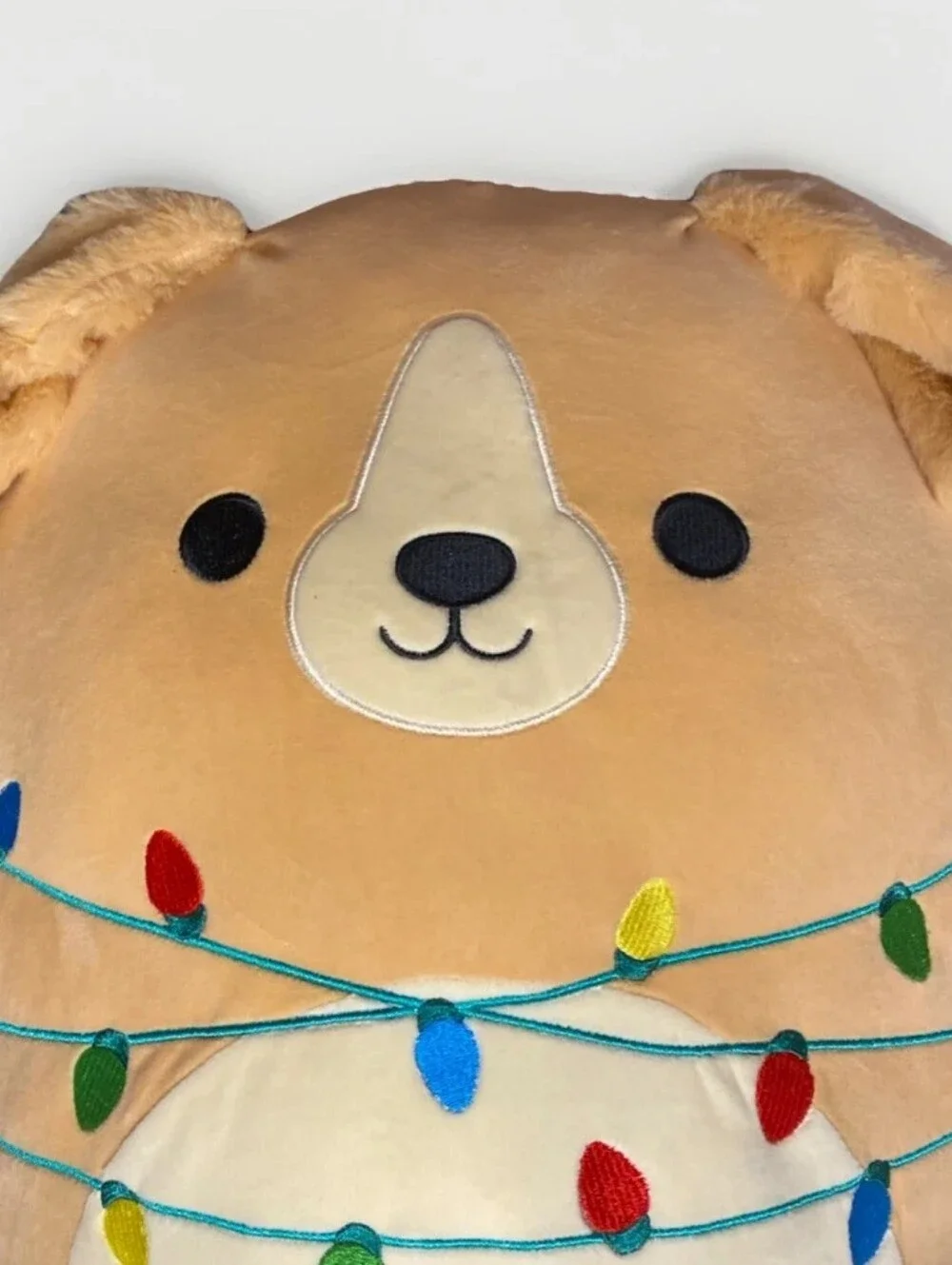 Rare Stevon the Dog Squishmallows Release with Christmas Light 16 inch NEW